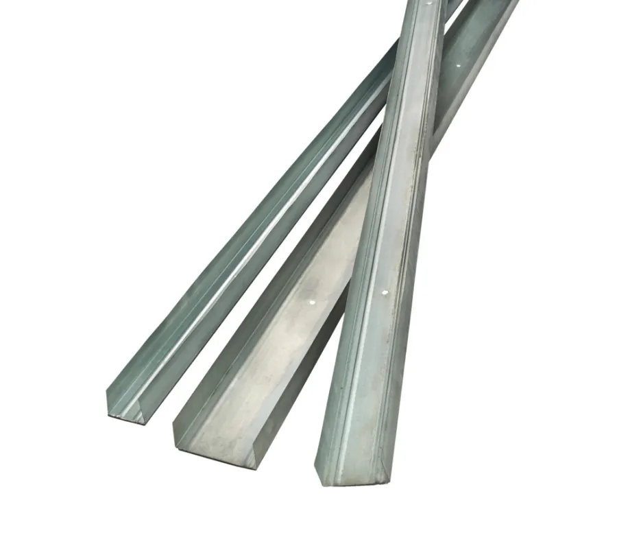Gipsplader*Gulv- og loftskinne med foam, U-profil 95 mm