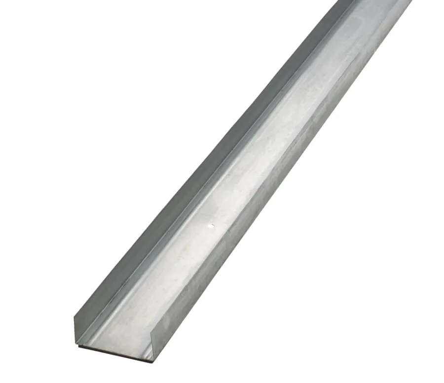 Gipsplader*Gulv- og loftskinne med foam, U-profil 95 mm