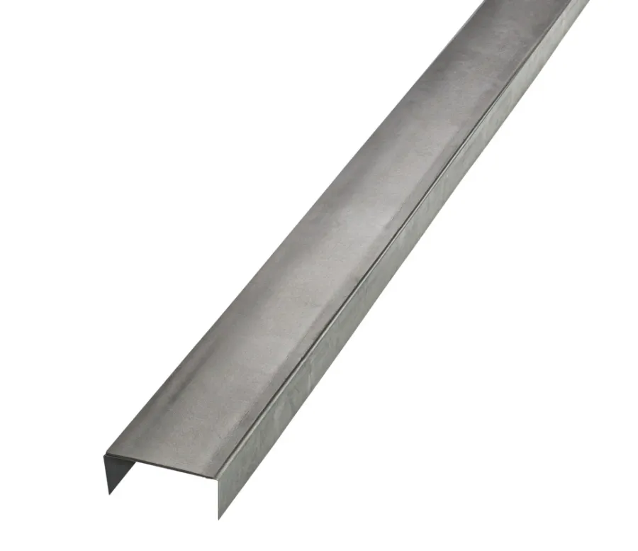 Gipsplader*Gulv- og loftskinne med foam, U-profil 95 mm
