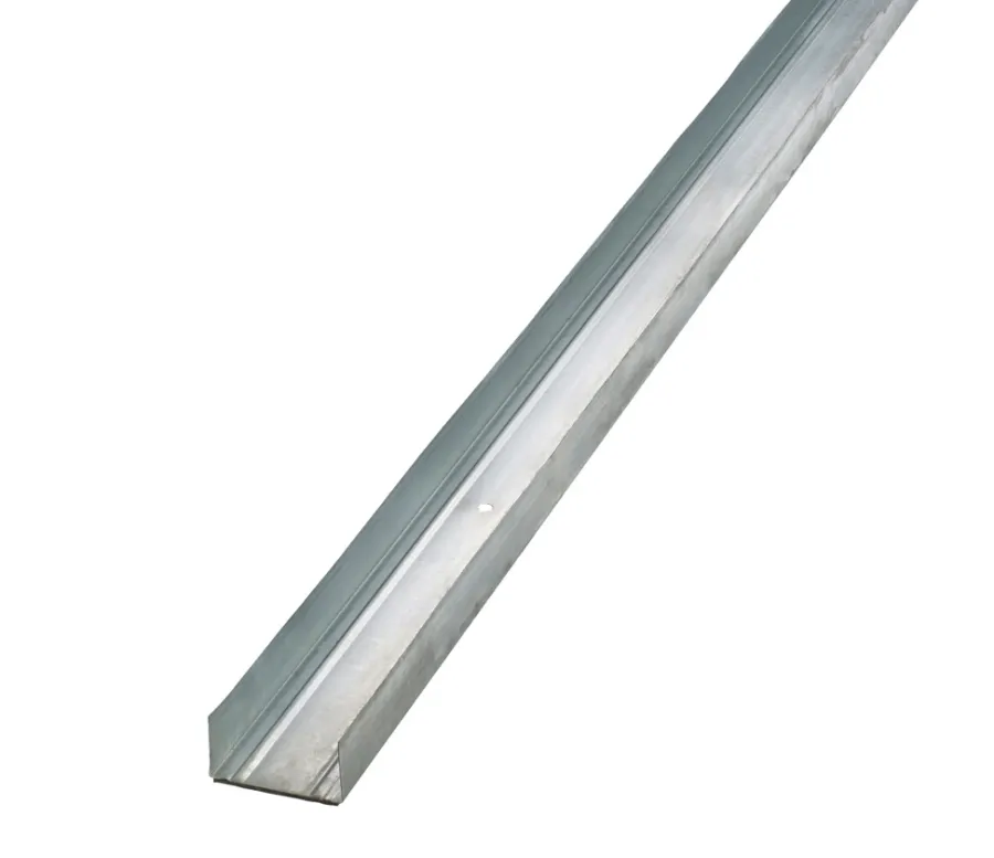 Gipsplader*Gulv- og loftskinne med foam, U-profil 70 mm