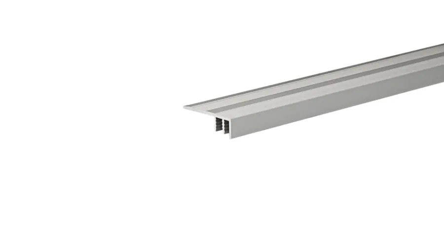 Profillister*Gulvprofil til trin alu folieret 2 x 30 x 1800 mm