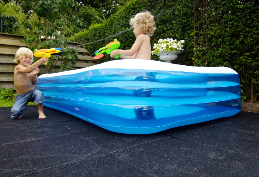 Poolcovers, Liners & Underlag|Arbejdsborde & Reoler*Gummiflise 40 x 40 x 2,5 cm