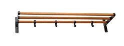 Habo Knager & Knagerækker|Hylder*Elegant hattehylde 60 x 18,5 x 27 cm sort/eg