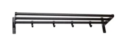 Habo Knager & Knagerækker|Hylder*Elegant hattehylde 60 x 18,5 x 27 cm sort