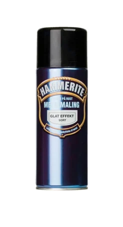Hammerite Spraymaling*metalmaling sort glat 400 ml