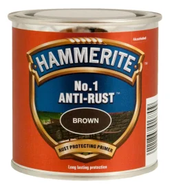 Hammerite Metalmaling Udendørs|Træ- & Metalmaling*No. 1 Anti Rust Primer 250 ml Brun