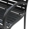 Sunlife® Sæsonafslutning|Havebænke*Havebænk Amsterdam sort 125 x 60 cm -