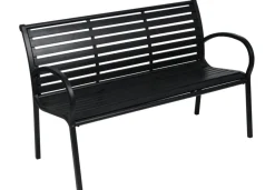 Sunlife® Sæsonafslutning|Havebænke*Havebænk Amsterdam sort 125 x 60 cm -
