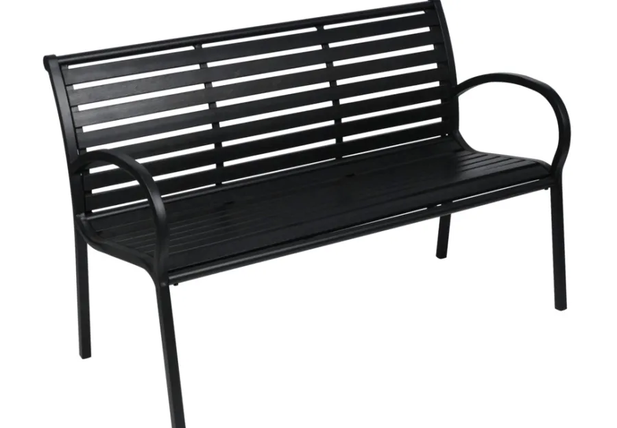 Sunlife® Sæsonafslutning|Havebænke*Havebænk Amsterdam sort 125 x 60 cm -