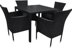 Sunlife® Sæsonafslutning|Haveborde*Havebord Havanna 90x90 cm i aluminium og nonwood -