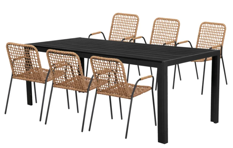 Sunlife® Sæsonafslutning|Haveborde*Havebord Havanna 205 x 90 cm i aluminium og nonwood -
