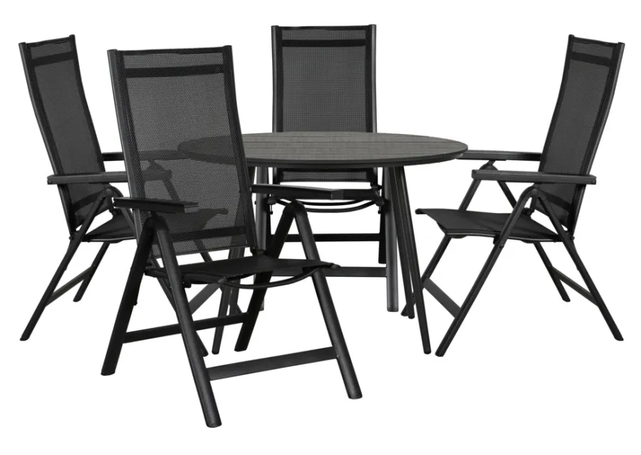 Sunlife® Sæsonafslutning|Haveborde*Havebord Madrid Ø110 cm - Sort