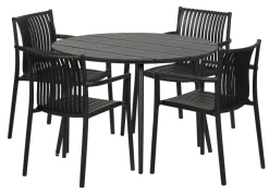 Sunlife® Sæsonafslutning|Haveborde*Havebord Madrid Ø110 cm - Sort