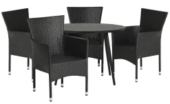 Sunlife® Sæsonafslutning|Haveborde*Havebord Madrid Ø110 cm - Sort