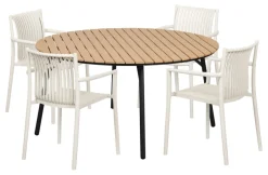 Sunlife® Sæsonafslutning|Haveborde*Havebord Nebraska stål/nonwood Ø150 cm -