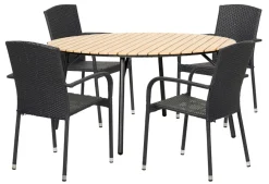 Sunlife® Sæsonafslutning|Haveborde*Havebord Nebraska stål/nonwood Ø150 cm -