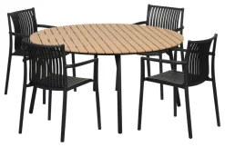 Sunlife® Sæsonafslutning|Haveborde*Havebord Nebraska stål/nonwood Ø150 cm -