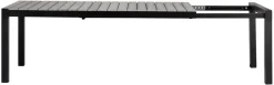 Outfit Haveborde*Havebord 205/275 x 100 cm alu/nonwood - Sort/grey oak
