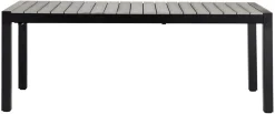 Outfit Haveborde*Havebord 205/275 x 100 cm alu/nonwood - Sort/grey oak