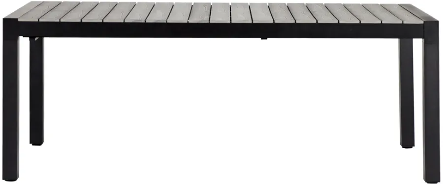 Outfit Haveborde*Havebord 205/275 x 100 cm alu/nonwood - Sort/grey oak