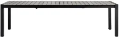 Outfit Haveborde*Havebord 205/275 x 100 cm alu/nonwood - Sort/grey oak