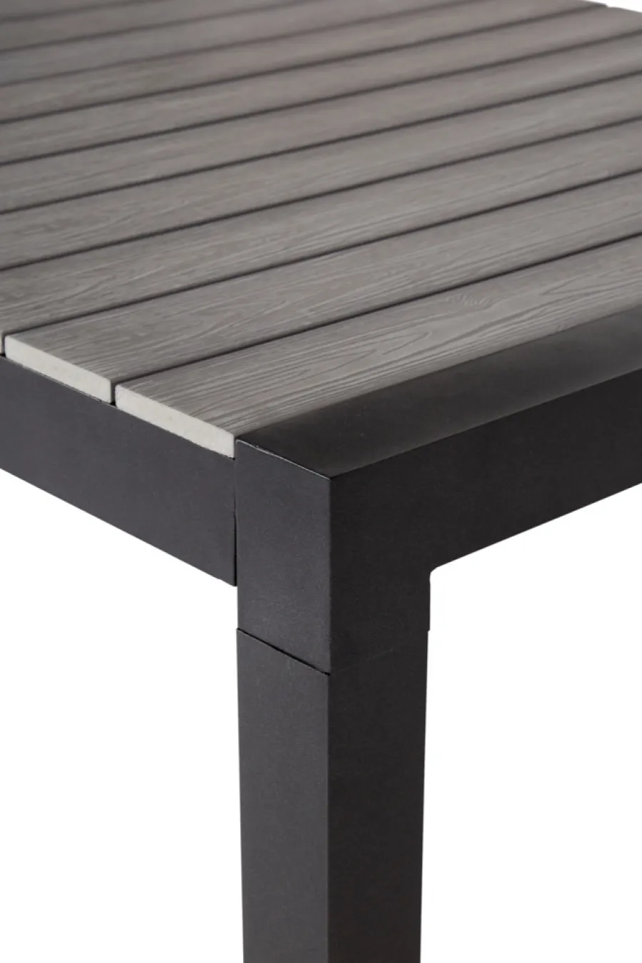 Outfit Haveborde*Havebord 205/275 x 100 cm alu/nonwood - Sort/grey oak