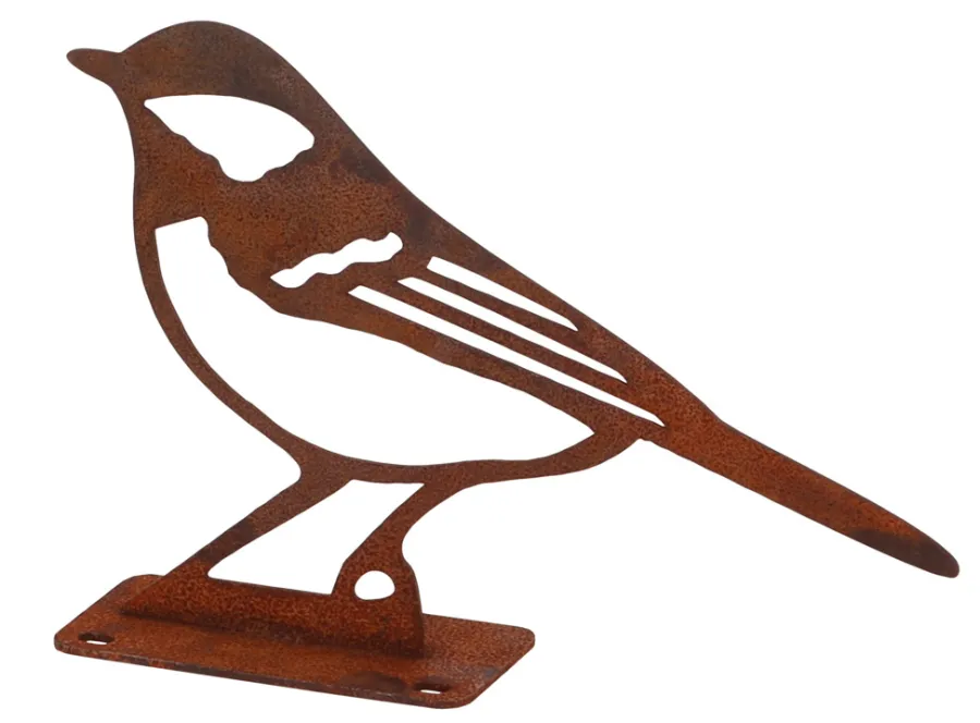 Gardenlife Land Lys & Havedekorationer*Havefigur musvit H10 cm Rust
