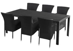 Sunlife® Sæsonafslutning|Havestole*Havestol Bangkok i metal og sort polyrattan -