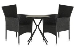 Sunlife® Sæsonafslutning|Havestole*Havestol Bangkok i metal og sort polyrattan -
