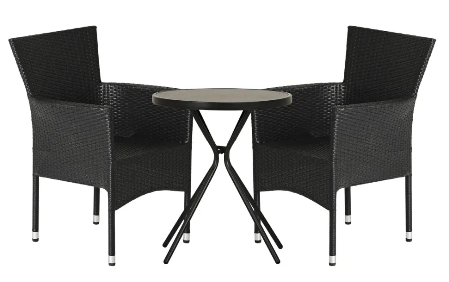 Sunlife® Sæsonafslutning|Havestole*Havestol Bangkok i metal og sort polyrattan -