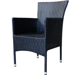 Sunlife® Sæsonafslutning|Havestole*Havestol Bangkok i metal og sort polyrattan -