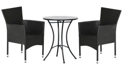 Sunlife® Sæsonafslutning|Havestole*Havestol Bangkok i metal og sort polyrattan -