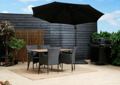 Sunlife® Sæsonafslutning|Havestole*Havestol Bangkok i metal og sort polyrattan -