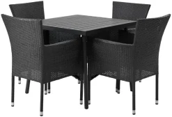 Sunlife® Sæsonafslutning|Havestole*Havestol Bangkok i metal og sort polyrattan -