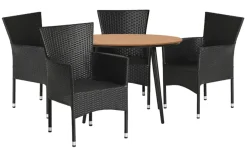 Sunlife® Sæsonafslutning|Havestole*Havestol Bangkok i metal og sort polyrattan -