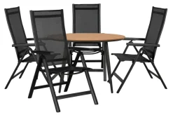 Sunlife® Sæsonafslutning|Havestole*Havestol Kingston 6 positioner sort -