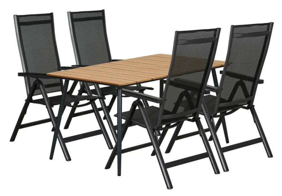Sunlife® Sæsonafslutning|Havestole*Havestol Kingston 6 positioner sort -