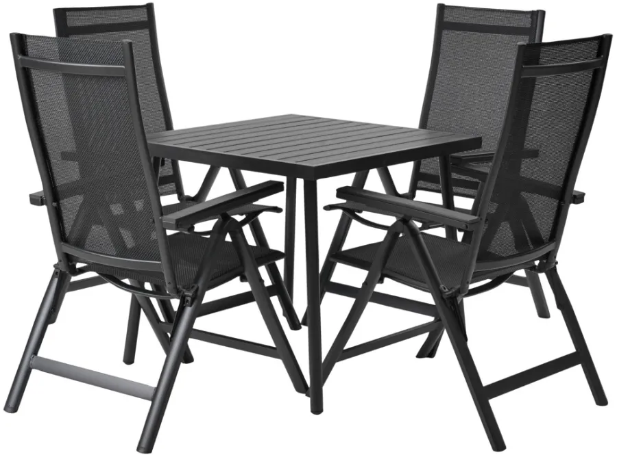 Sunlife® Sæsonafslutning|Havestole*Havestol Kingston 6 positioner sort -