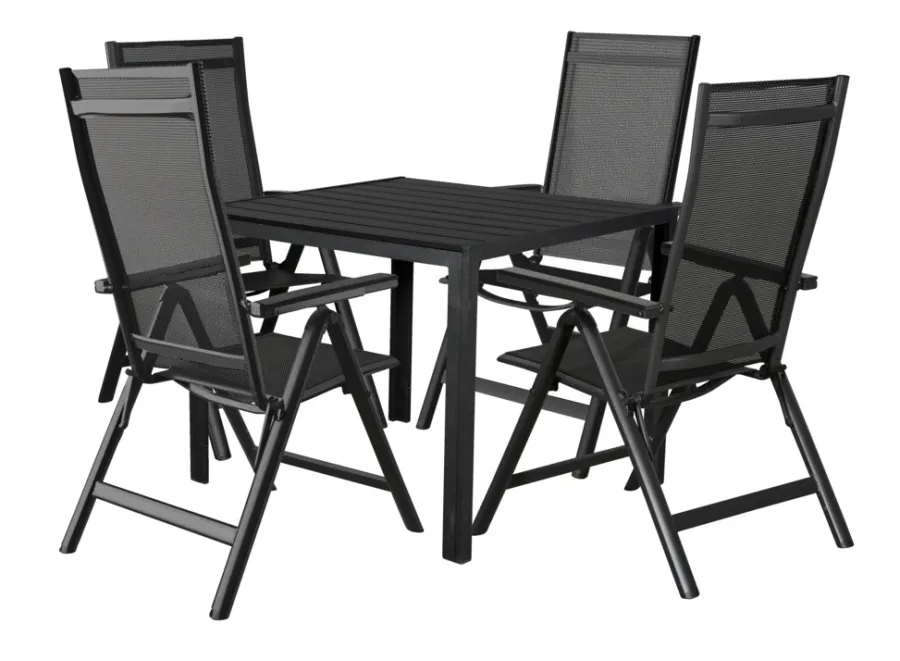 Sunlife® Sæsonafslutning|Havestole*Havestol Kingston 6 positioner sort -