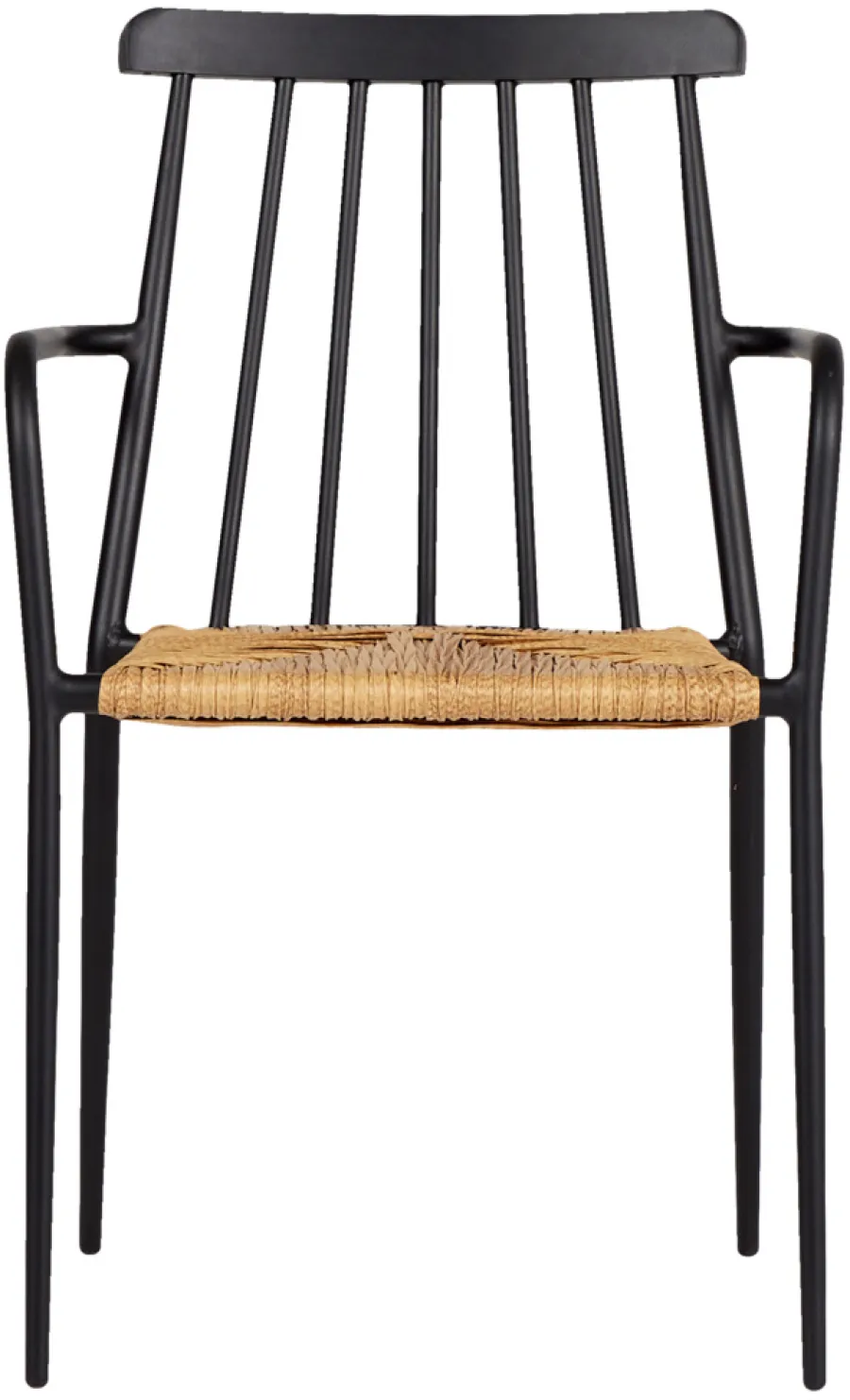 Envy Havestole*Havestol stabelbar alu/rattan sort - Sort/nature