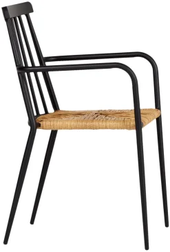 Envy Havestole*Havestol stabelbar alu/rattan sort - Sort/nature