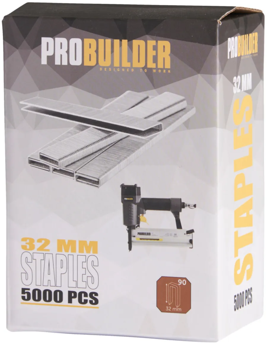 Probuilder Øvrigt Tilbehør*Hæfteklamme 32 mm nr. 90 5000 stk. -
