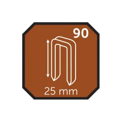 Probuilder Øvrigt Tilbehør*Hæfteklamme 25 mm nr. 90 5000 stk. -