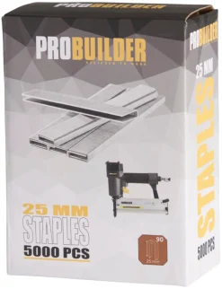 Probuilder Øvrigt Tilbehør*Hæfteklamme 25 mm nr. 90 5000 stk. -