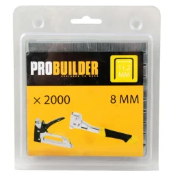 Probuilder Hæftepistoler*Hæfteklammer 8 mm nr. 53F 2000 stk. -