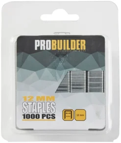 Probuilder Hæftepistoler*Hæfteklammer 12 mm nr. 10J 1000 stk. -