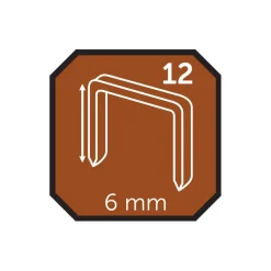 Hæftepistoler*Hæfteklammer 6 mm nr. 12 5000 stk.