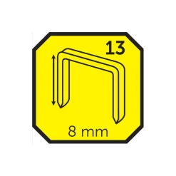 Probuilder Hæftepistoler*Hæfteklammer 8 mm nr. 13 1000 stk. -