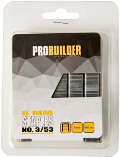 Probuilder Hæftepistoler*Hæfteklammer 8 mm nr. 53 1000 stk. -