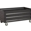 Garden® Planteborde & Højbede*Højbed på hjul sort 80 x 45 x 40 cm -
